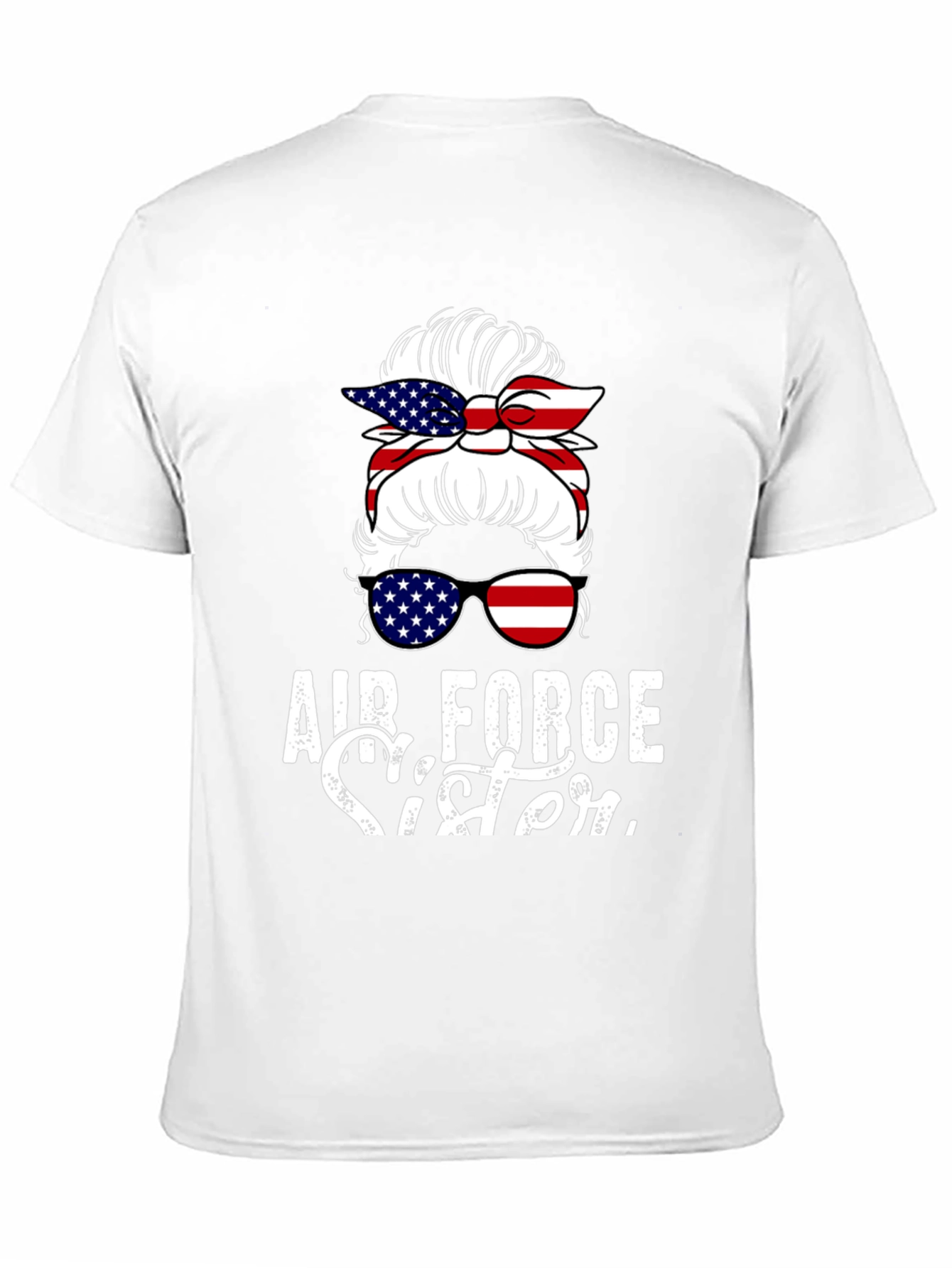 Air Force Sister Messy Bun T-Shirt