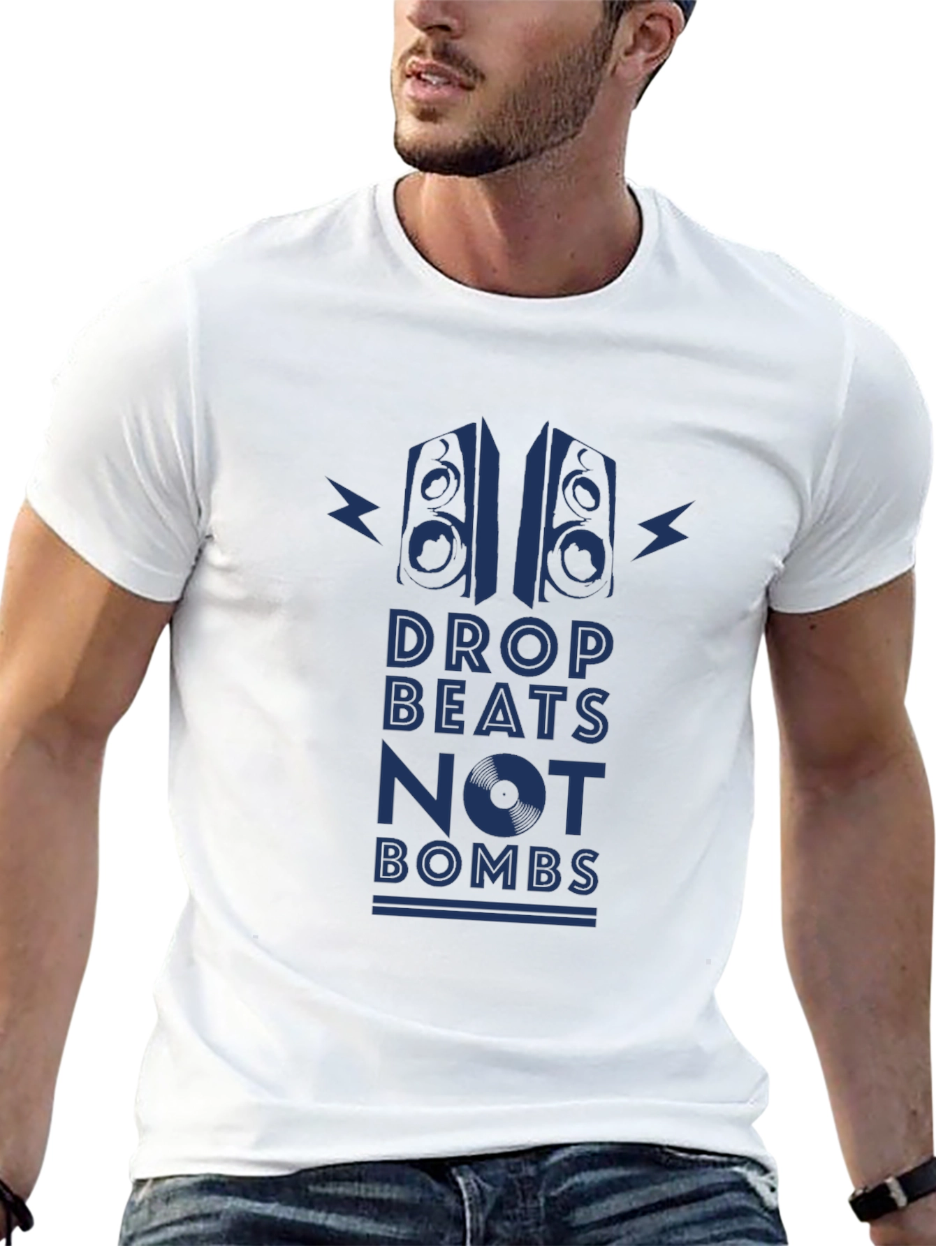 Drop Beats Not Bombs T-Shirt - Music Lover Tee