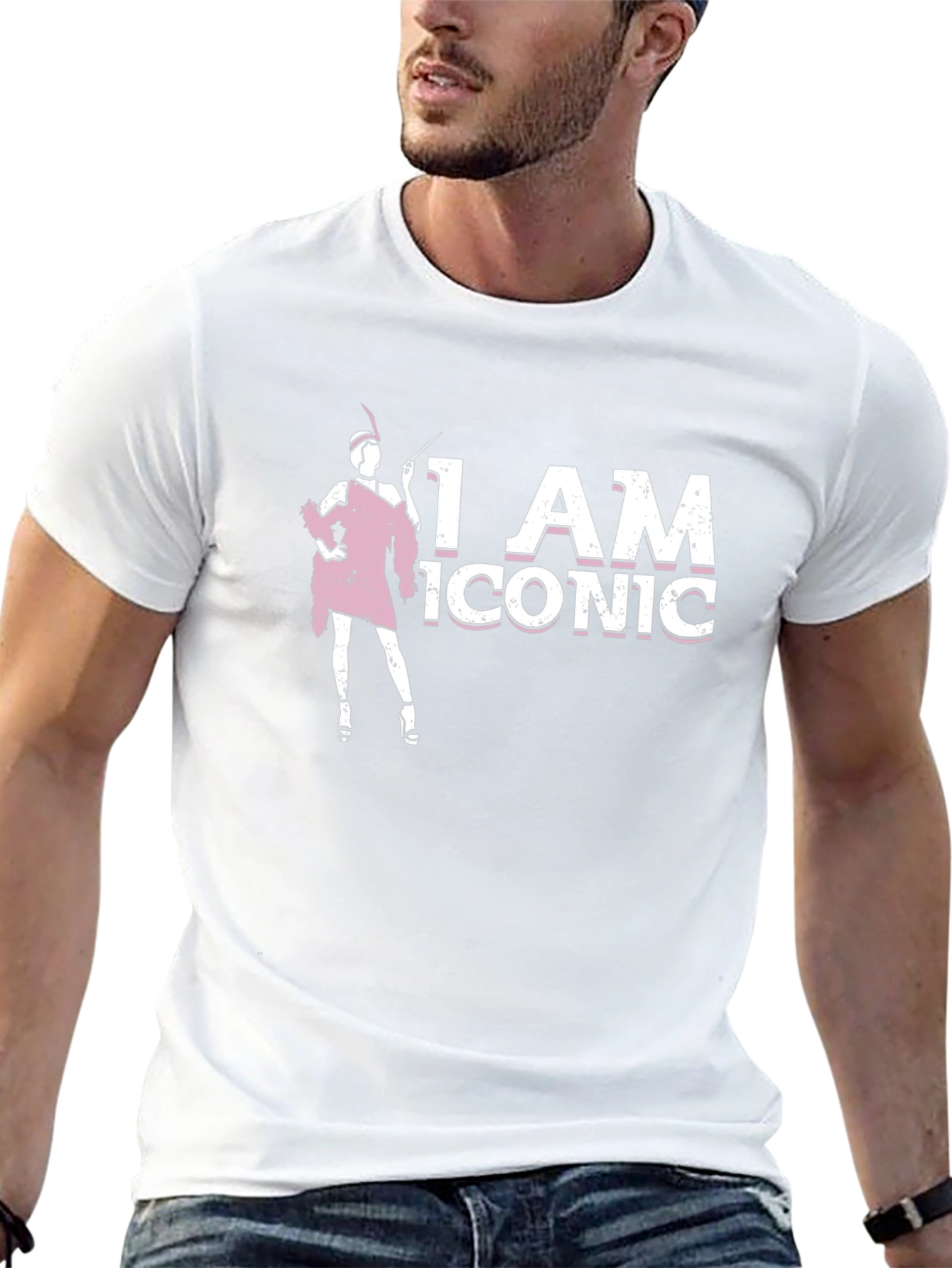I AM ICONIC Graphic Tee - Black