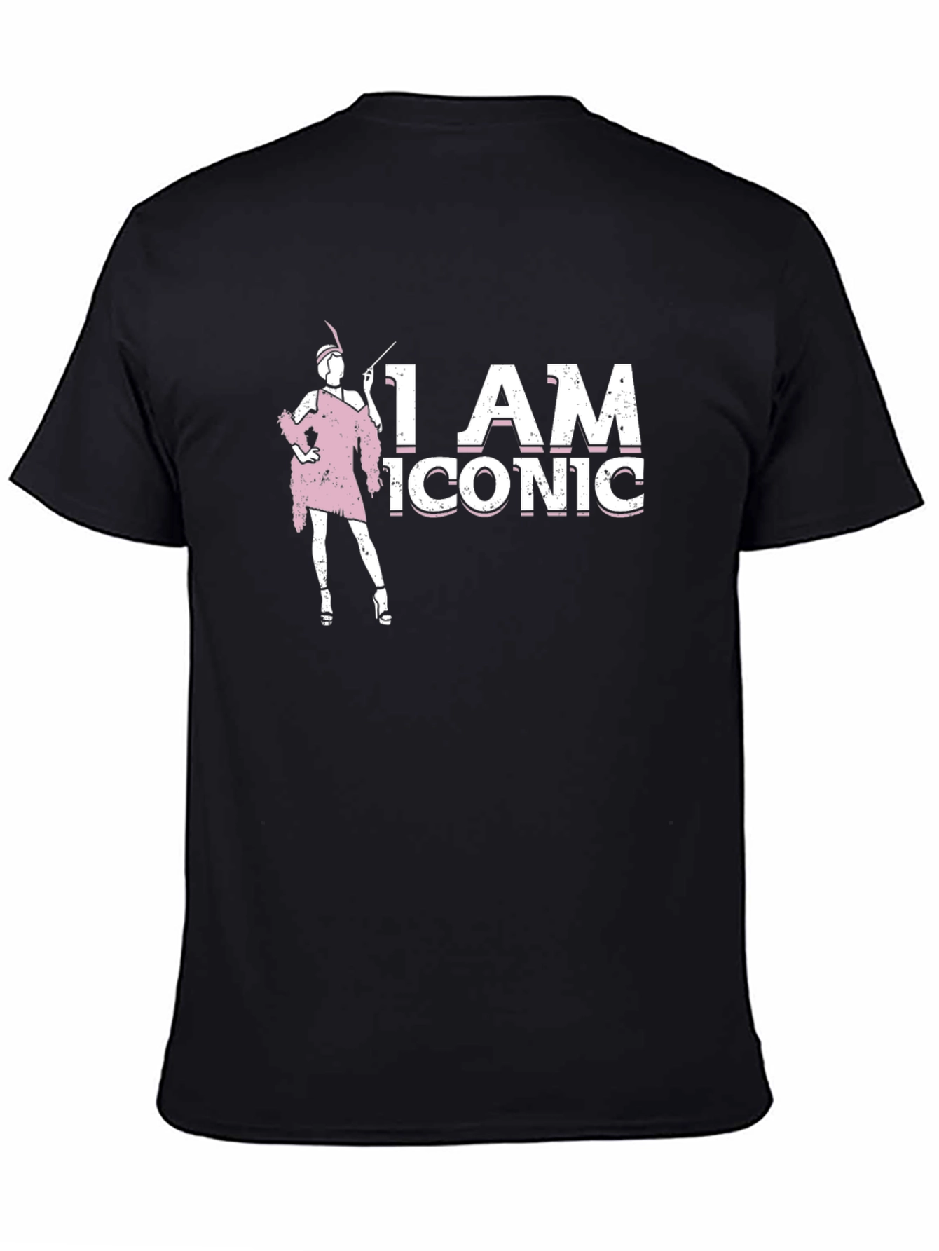 I AM ICONIC Graphic Tee - Black
