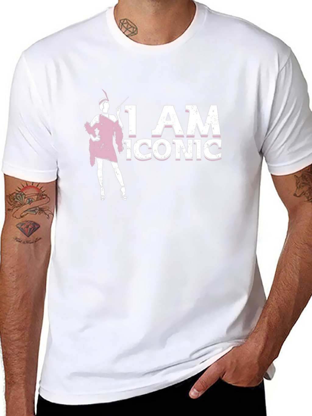 I AM ICONIC Graphic Tee - Black