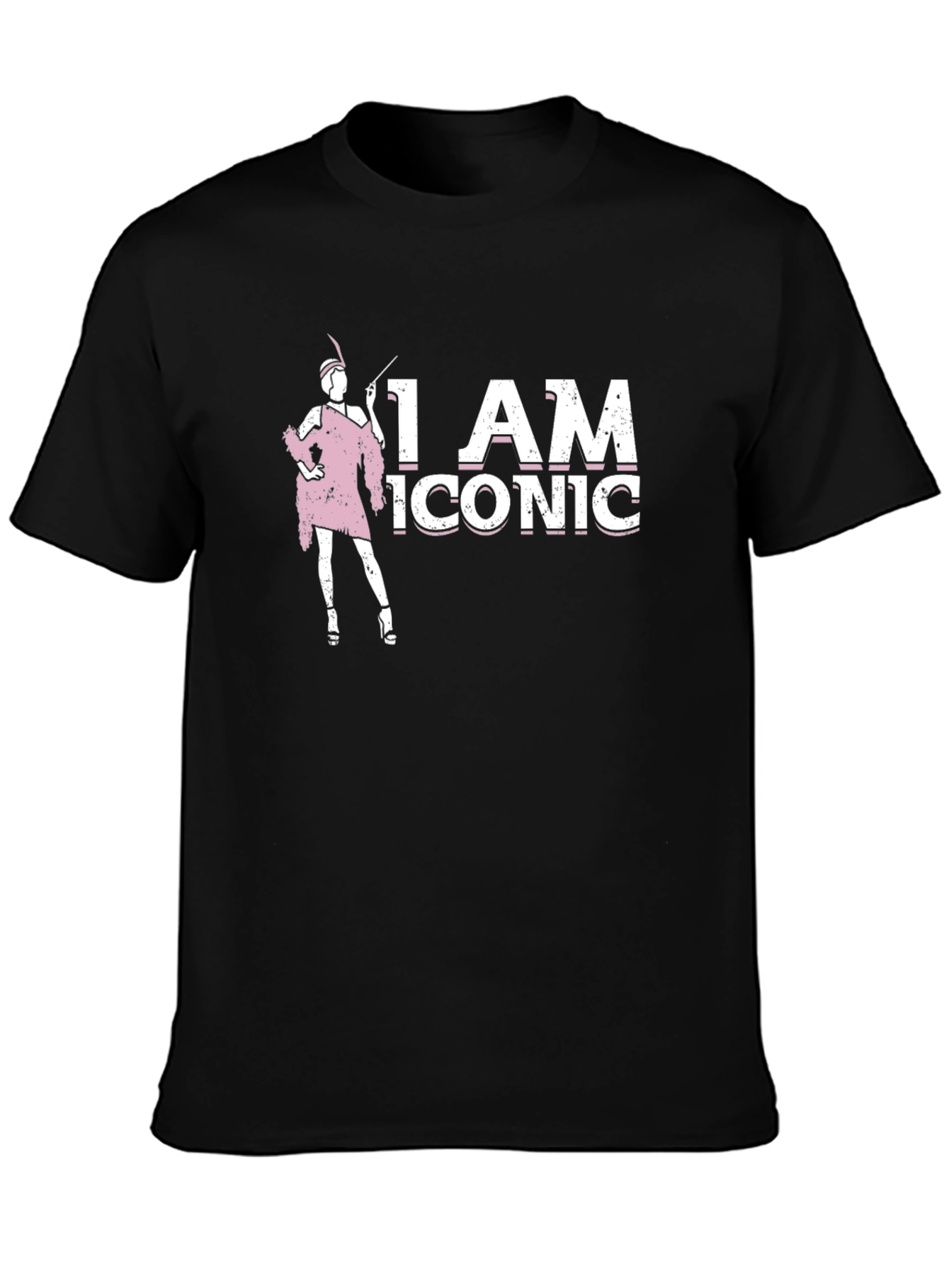 I AM ICONIC Graphic Tee - Black