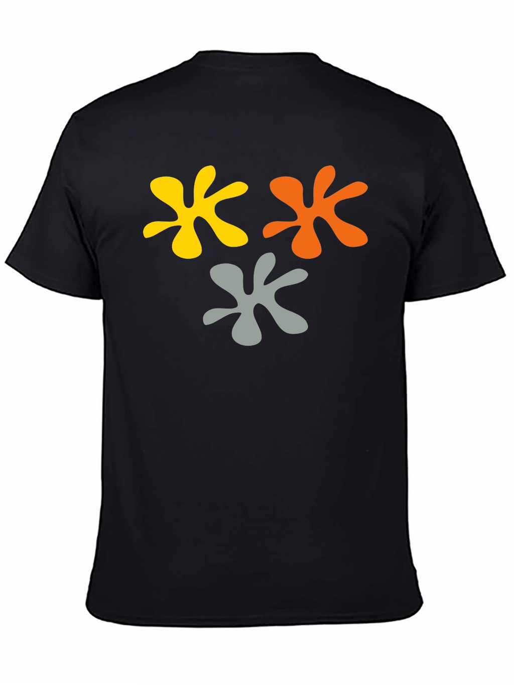 Abstract Splatter Graphic Tee - Black