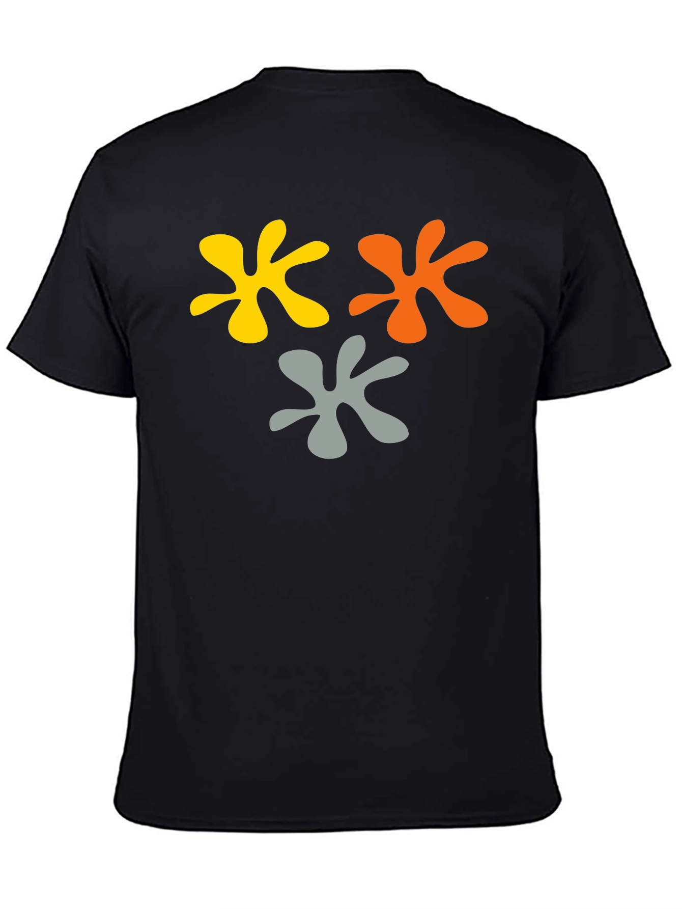Abstract Splatter Graphic Tee - Black