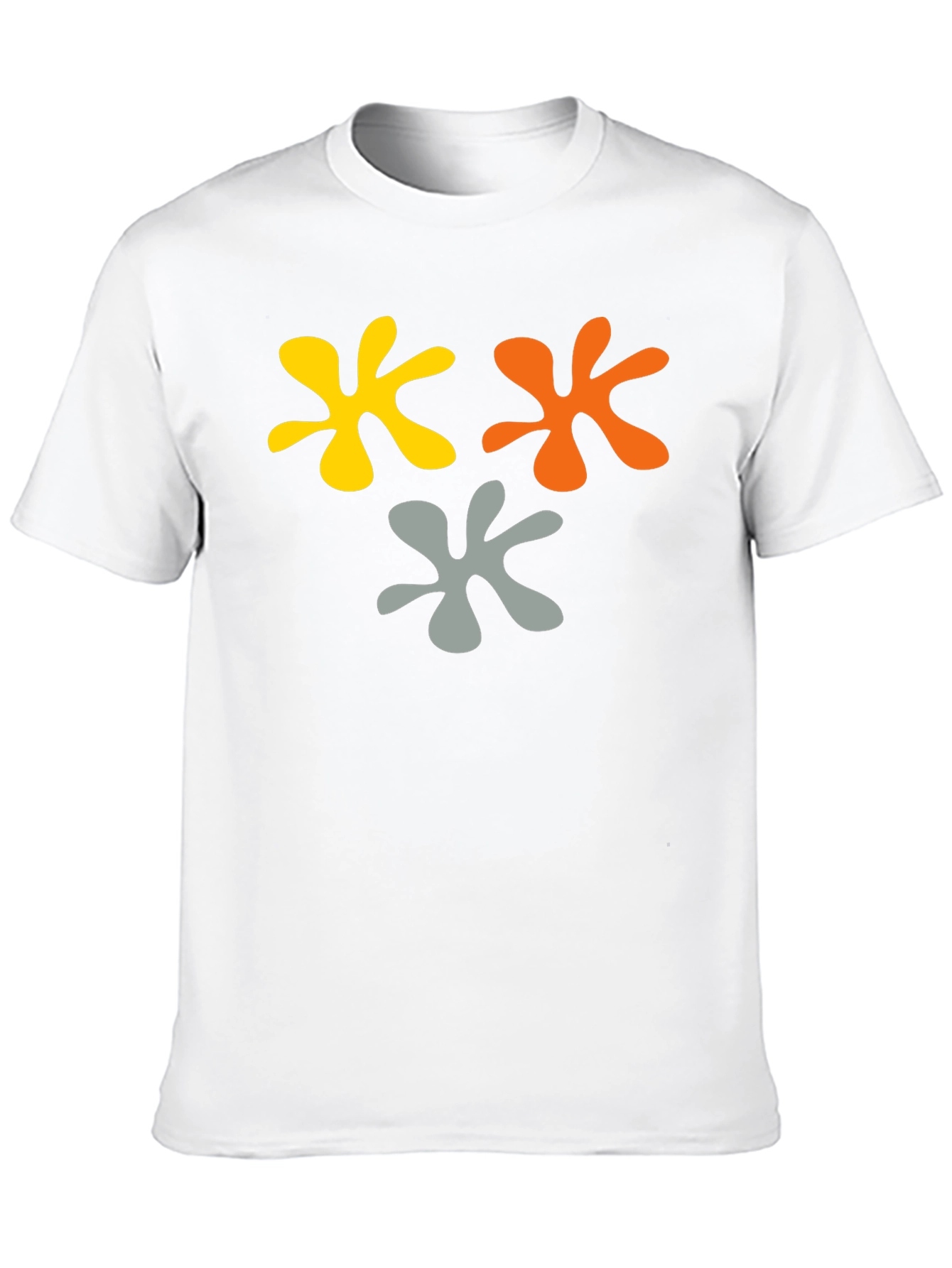Abstract Splatter Graphic Tee - Black