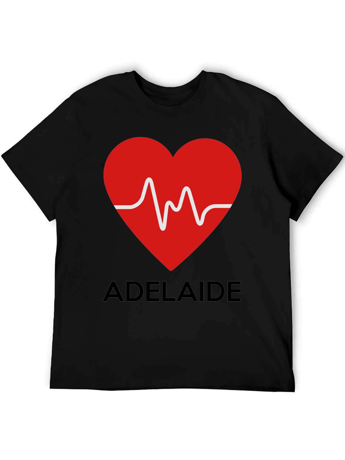 Adelaide Heartbeat T-Shirt - Stylish City Pride Tee
