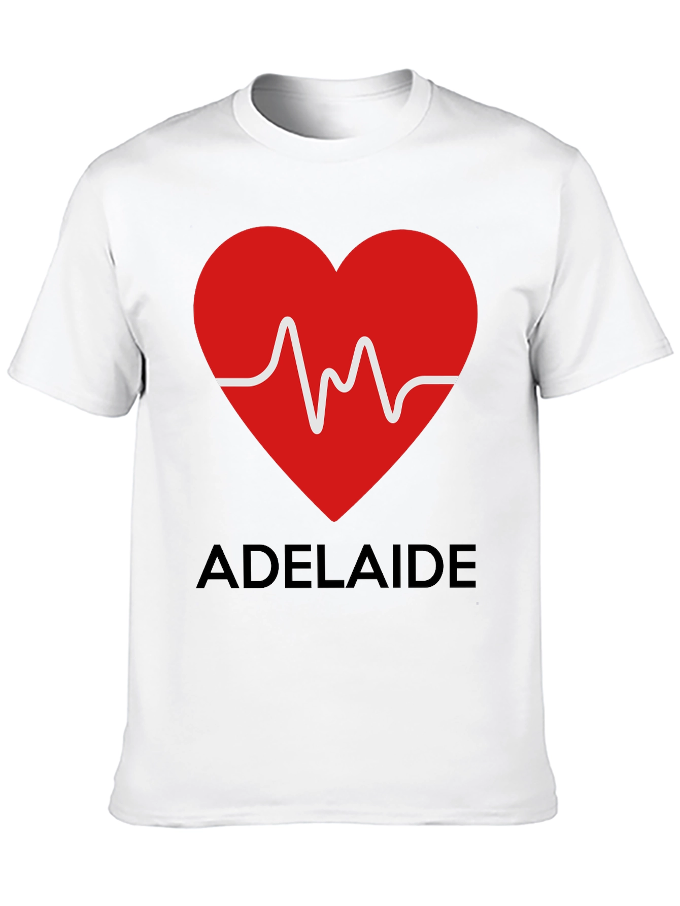 Adelaide Heartbeat T-Shirt - Stylish City Pride Tee