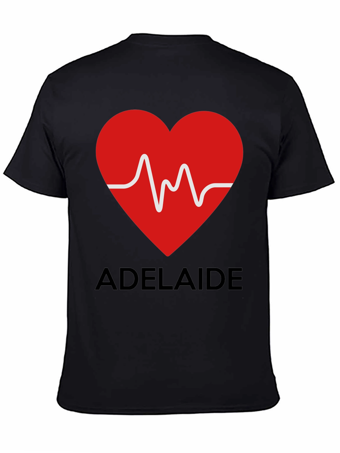 Adelaide Heartbeat T-Shirt - Stylish City Pride Tee