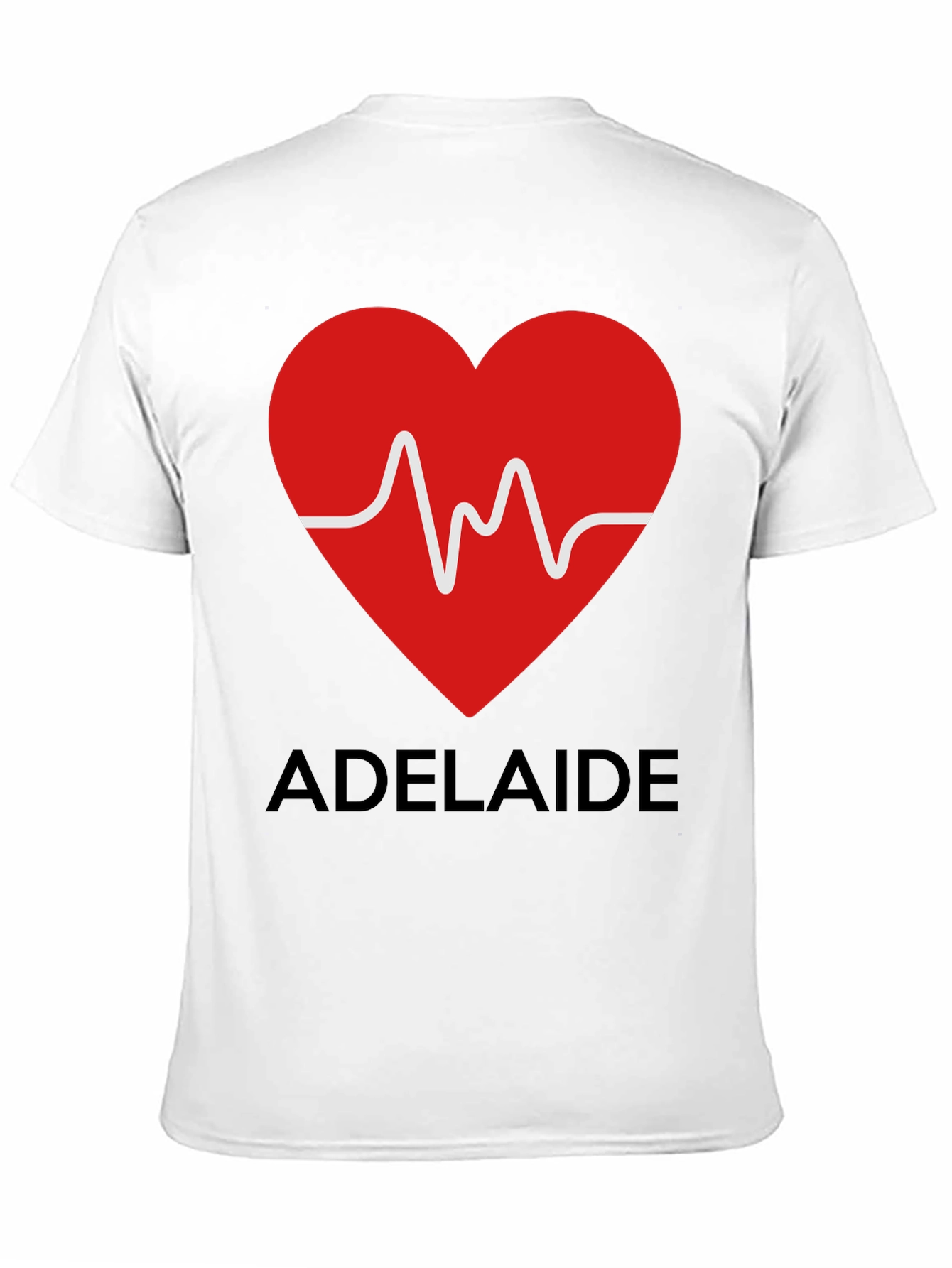 Adelaide Heartbeat T-Shirt - Stylish City Pride Tee