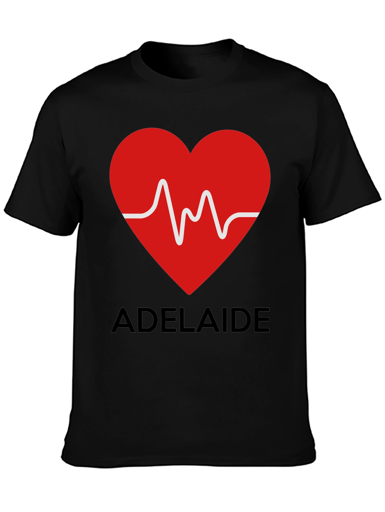 Adelaide Heartbeat T-Shirt - Stylish City Pride Tee