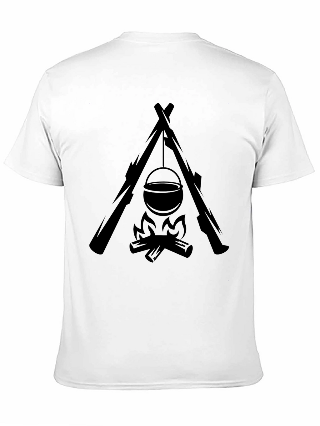 Campfire Cookout Black T-Shirt