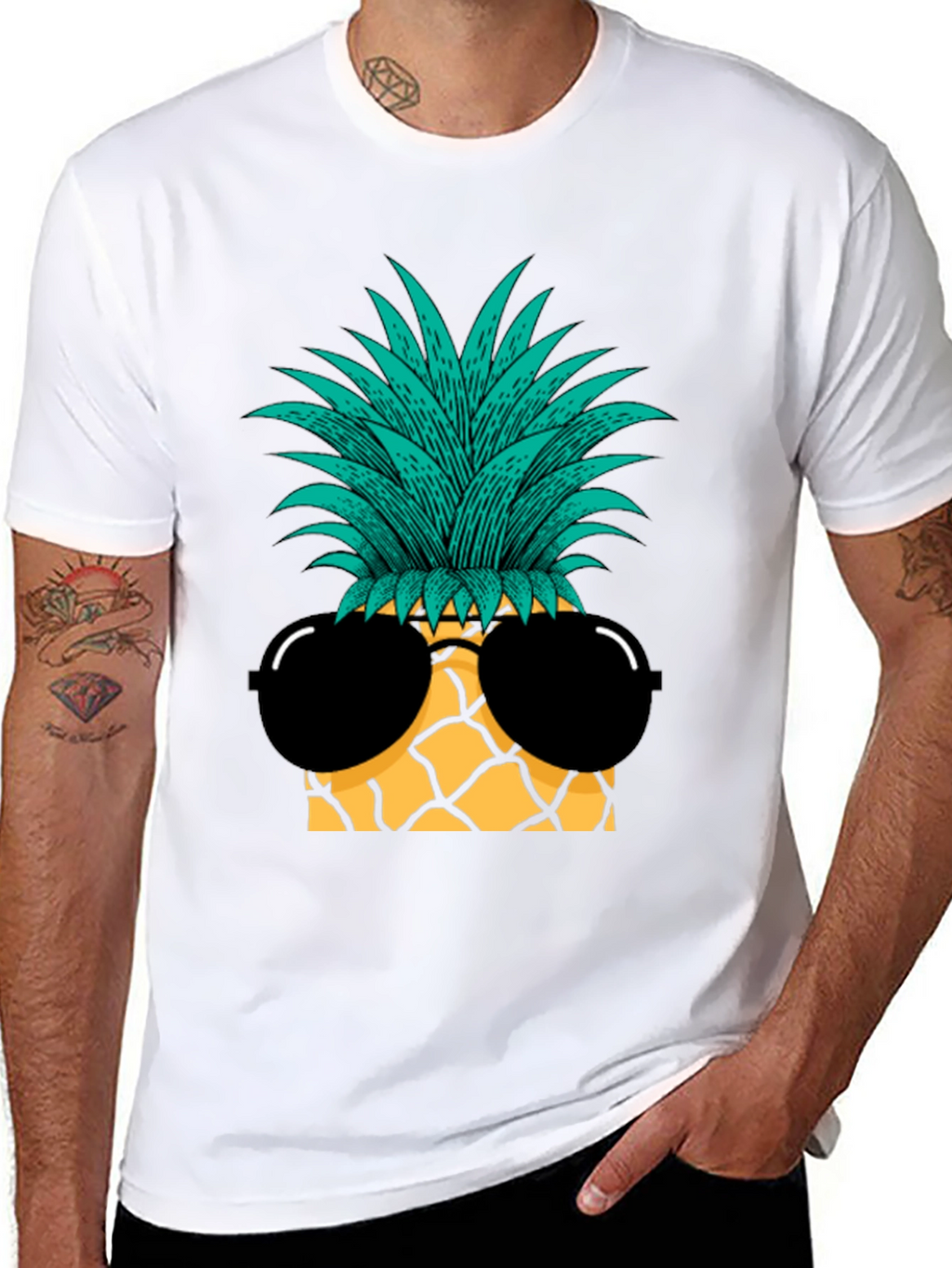Cool Pineapple Sunglasses Graphic Tee