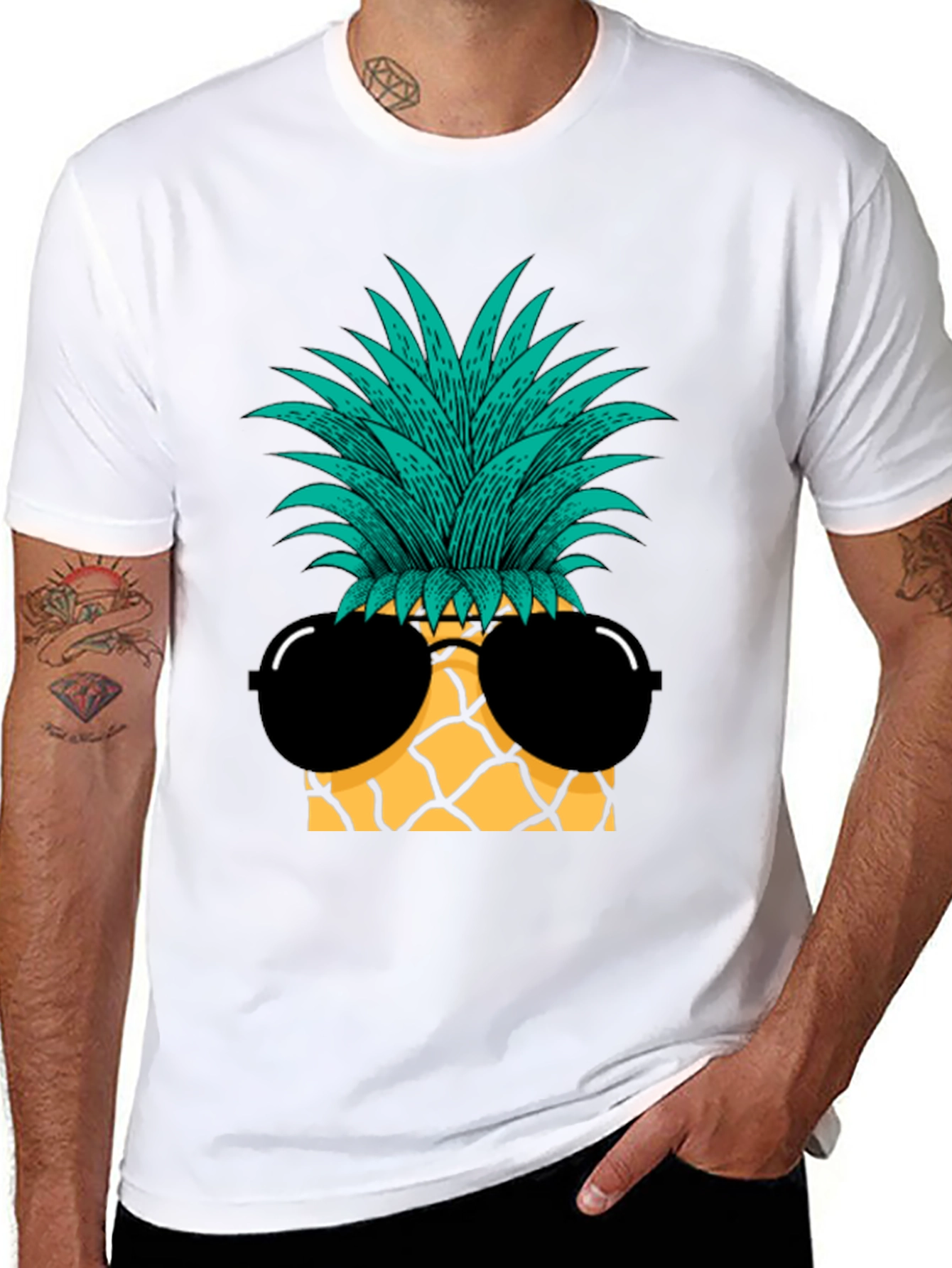 Cool Pineapple Sunglasses Graphic Tee