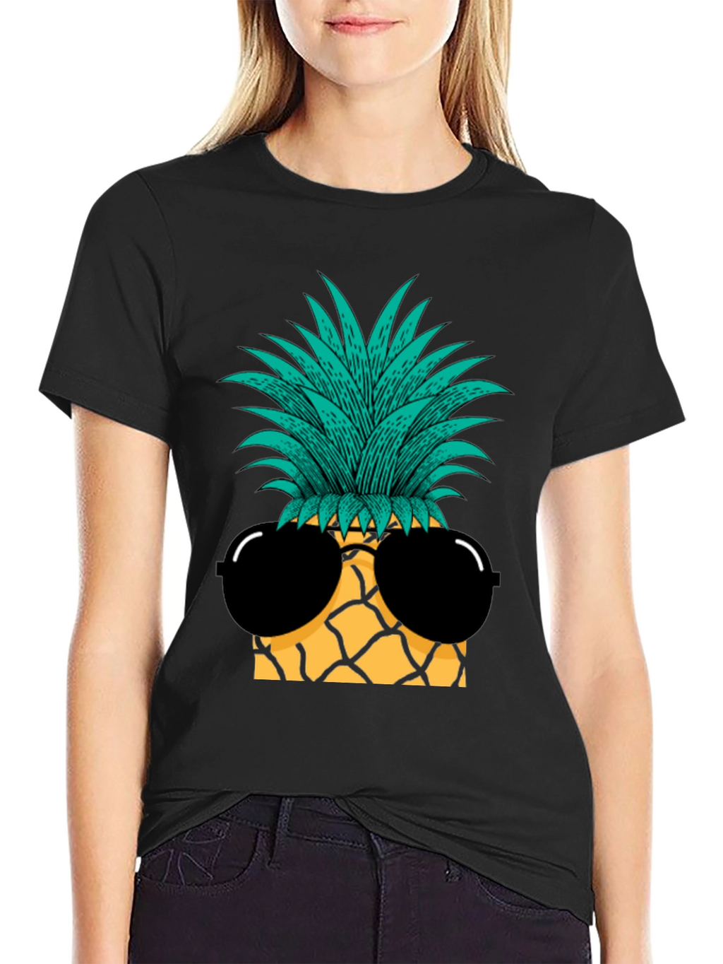 Cool Pineapple Sunglasses Graphic Tee