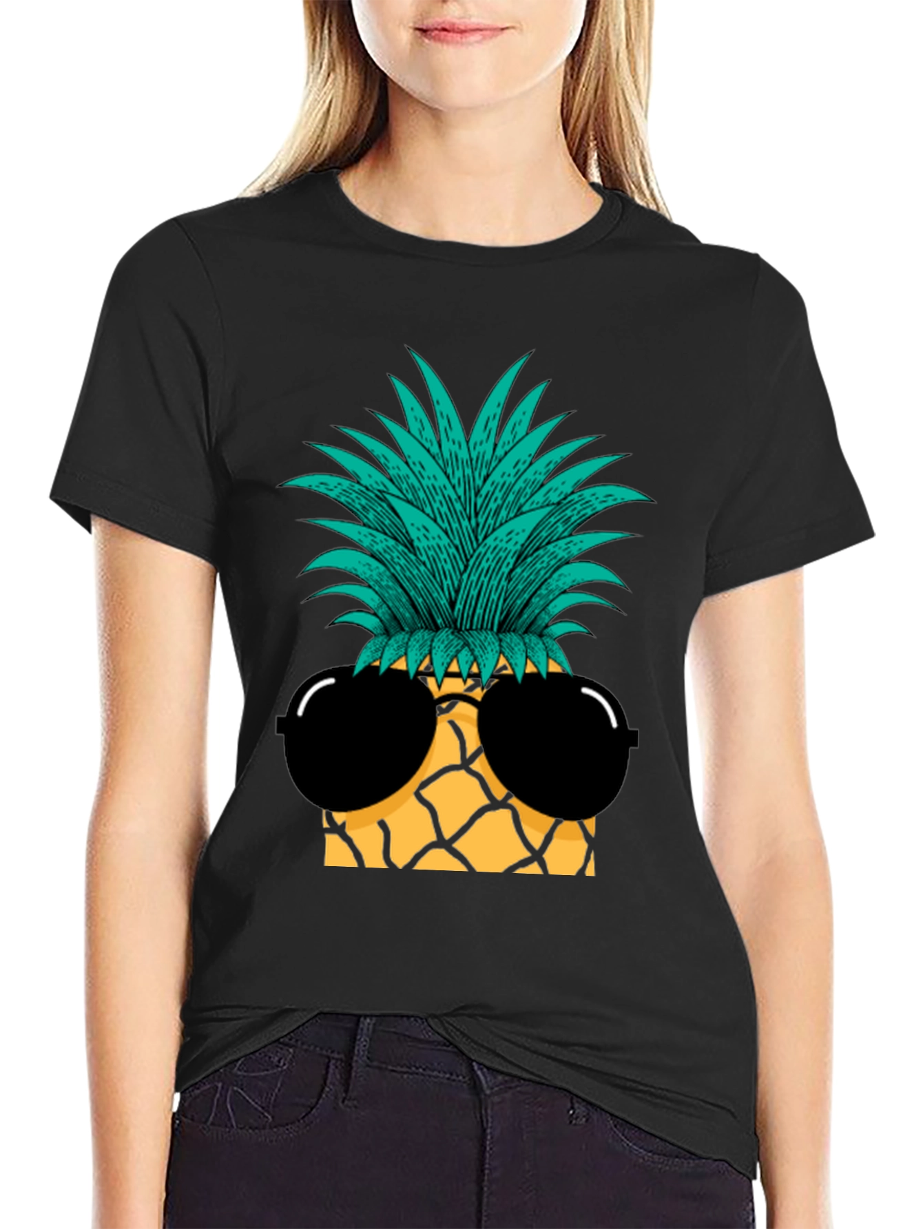 Cool Pineapple Sunglasses Graphic Tee