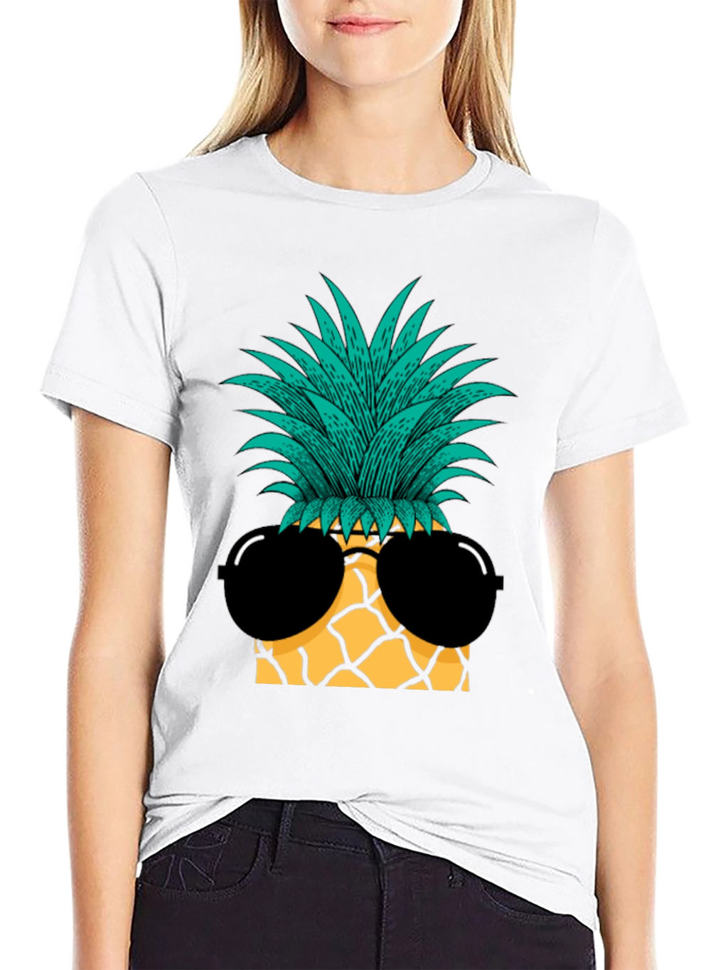 Cool Pineapple Sunglasses Graphic Tee