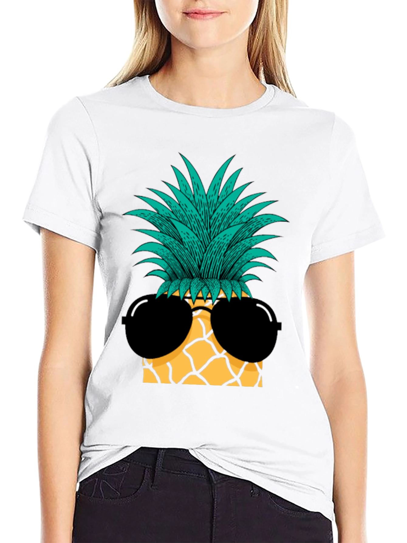 Cool Pineapple Sunglasses Graphic Tee