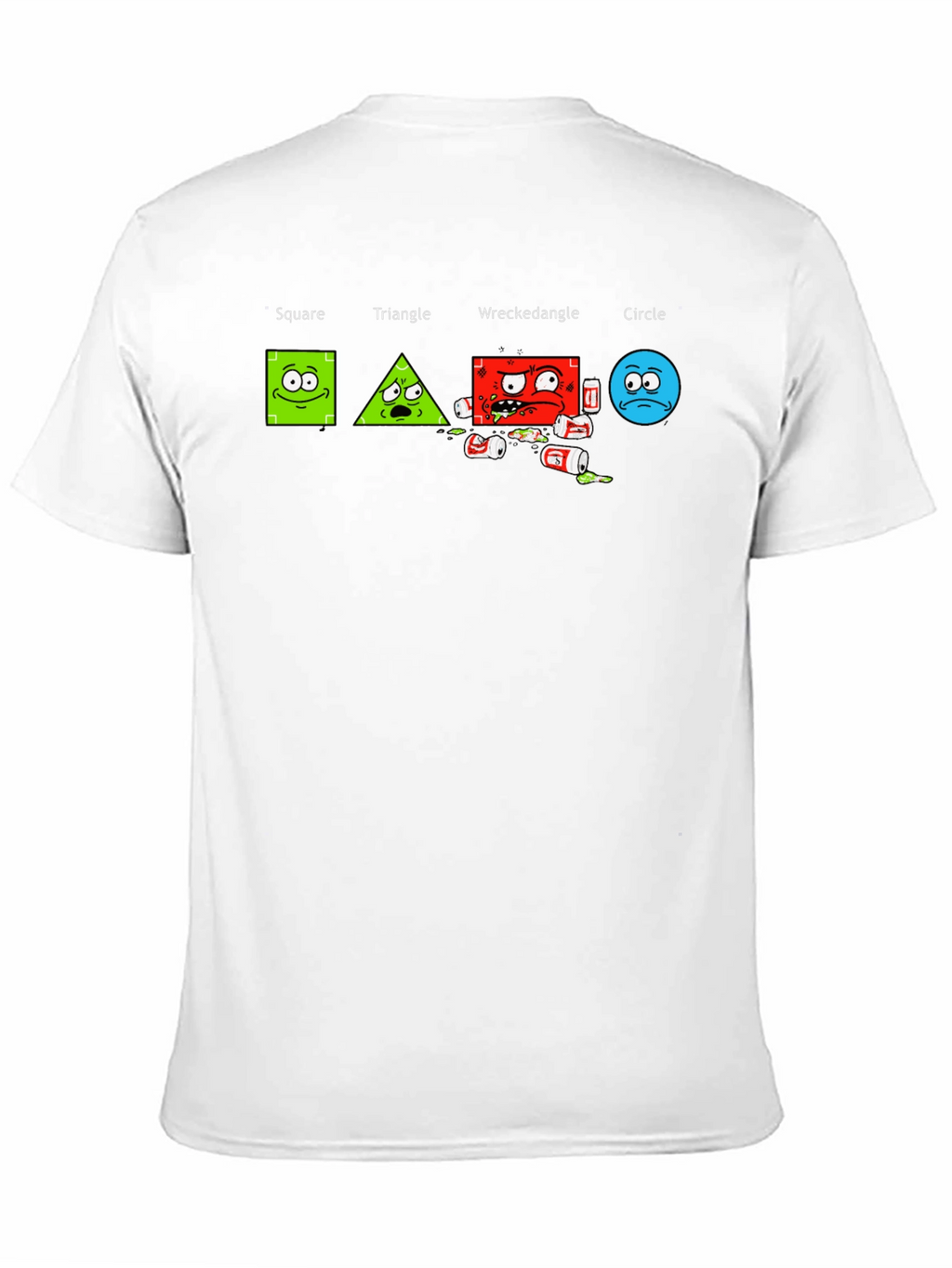 Drunk Geometry Mens Graphic T-Shirt