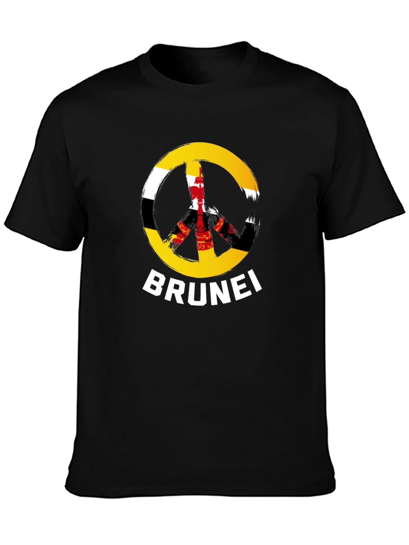 Brunei Peace Sign Graphic T-Shirt
