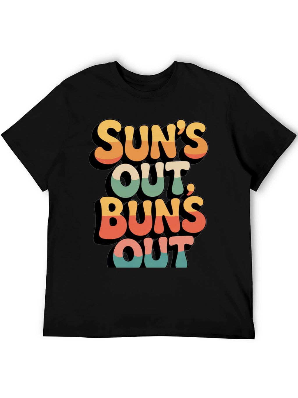 Suns Out Buns Out Retro Graphic Tee