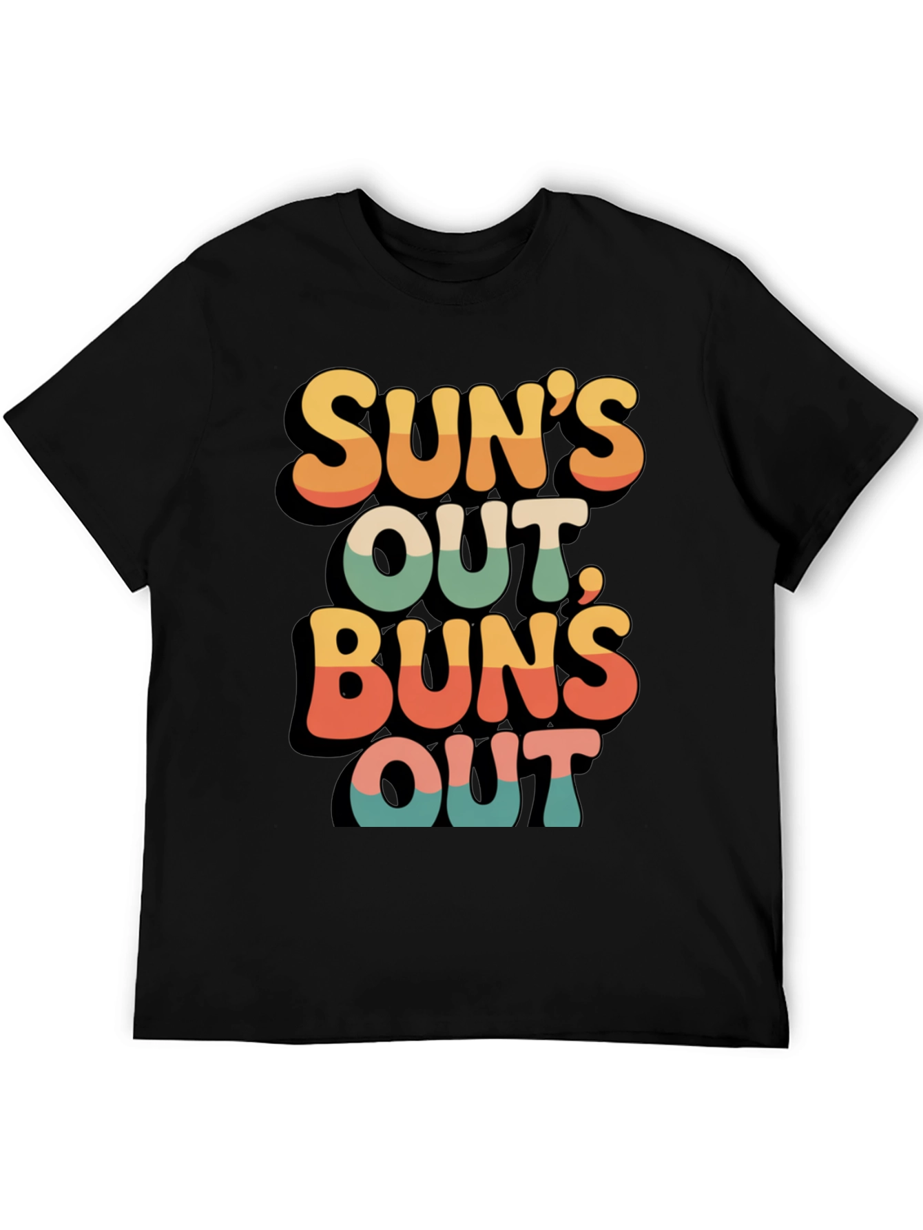 Suns Out Buns Out Retro Graphic Tee