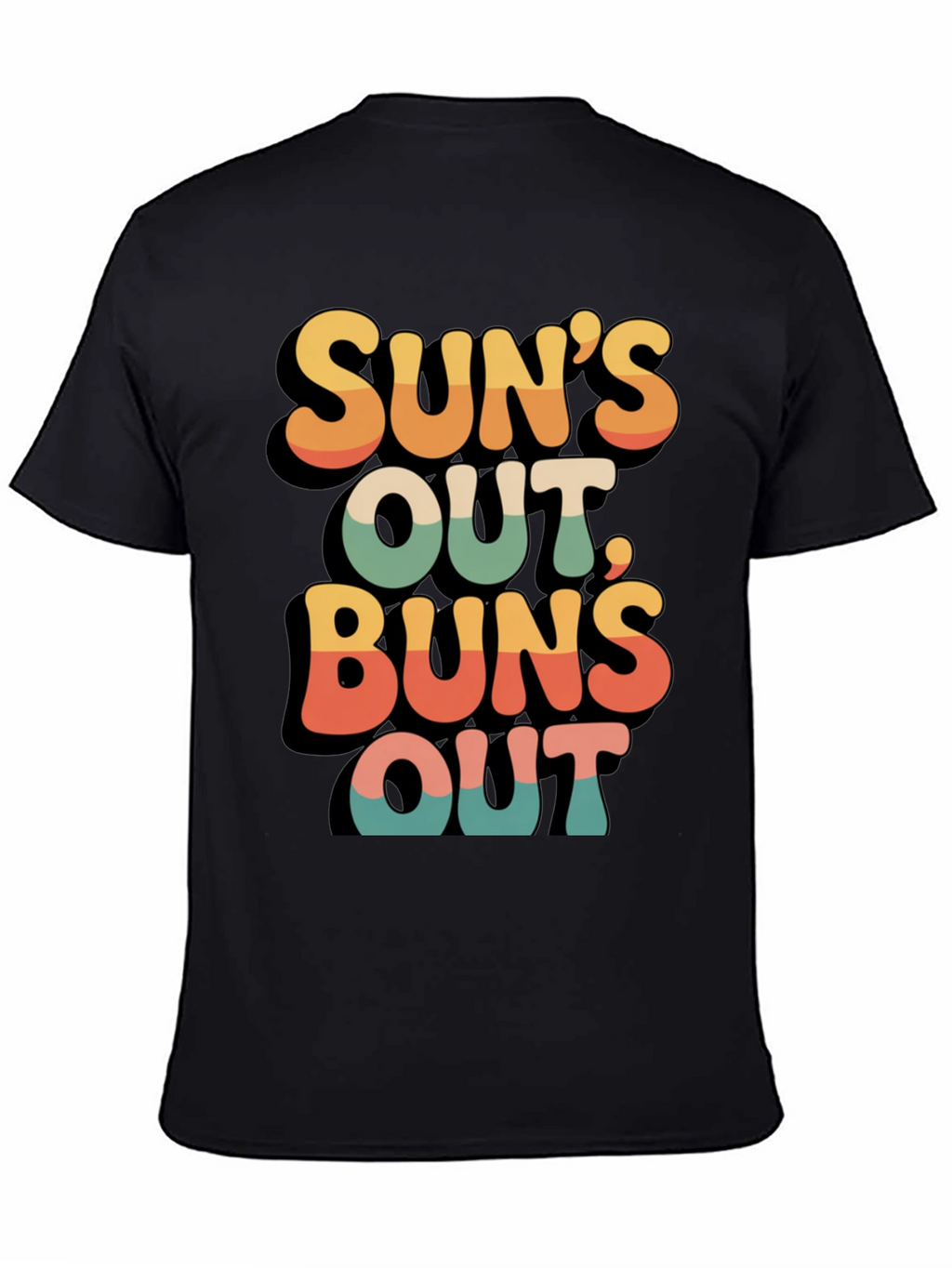 Suns Out Buns Out Retro Graphic Tee