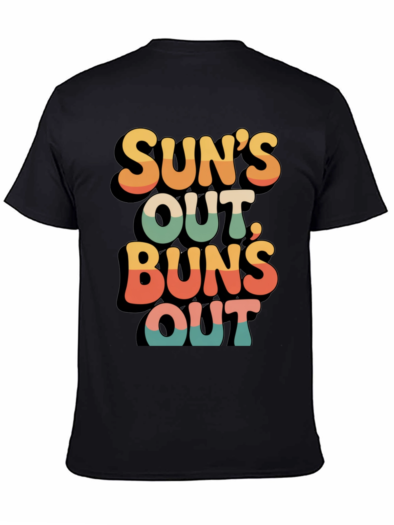 Suns Out Buns Out Retro Graphic Tee