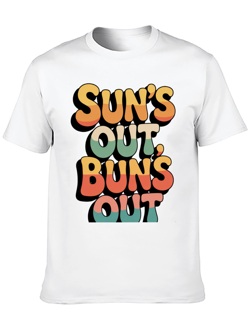 Suns Out Buns Out Retro Graphic Tee