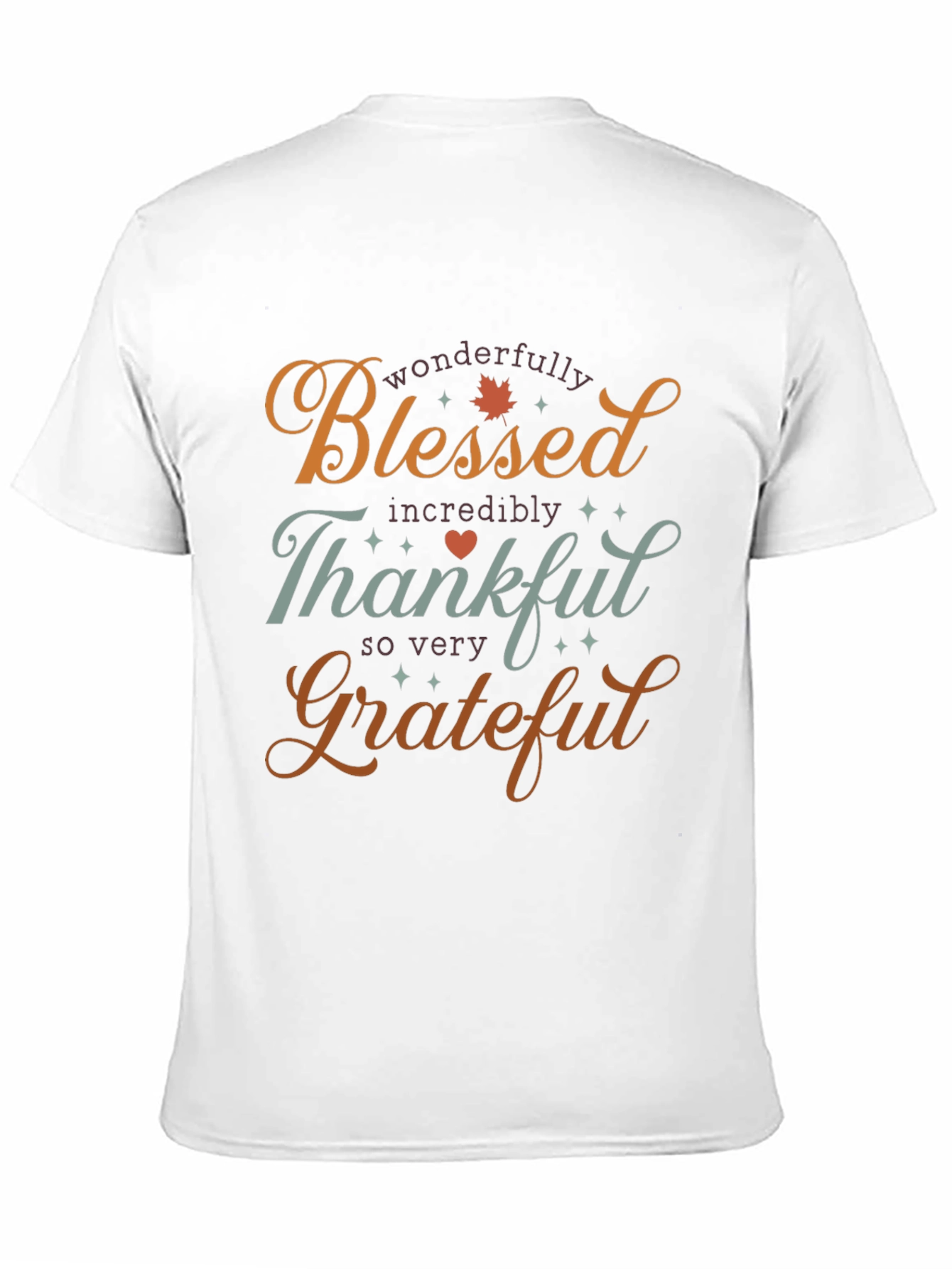 Blessed Thankful Grateful T-Shirt - Holiday Season