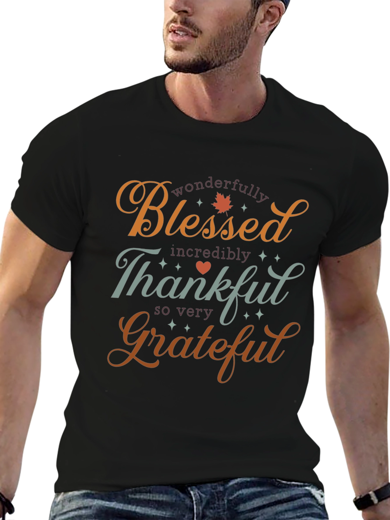 Blessed Thankful Grateful T-Shirt - Holiday Season