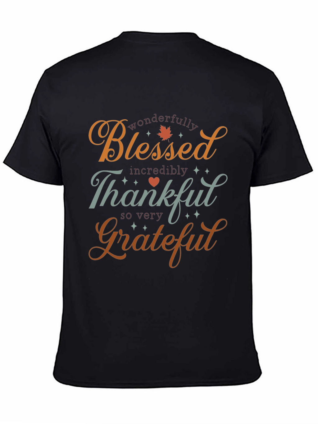 Blessed Thankful Grateful T-Shirt - Holiday Season