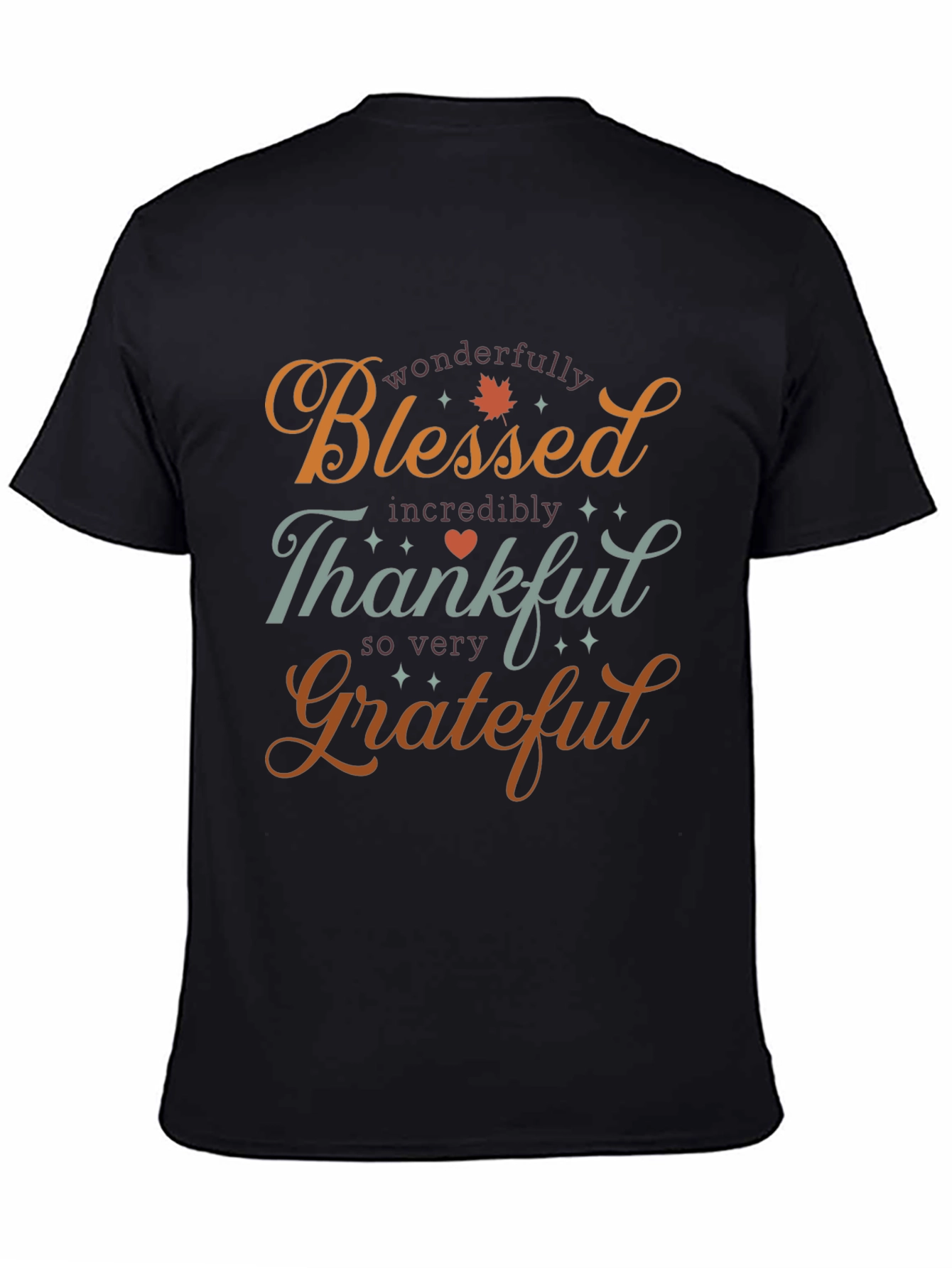 Blessed Thankful Grateful T-Shirt - Holiday Season