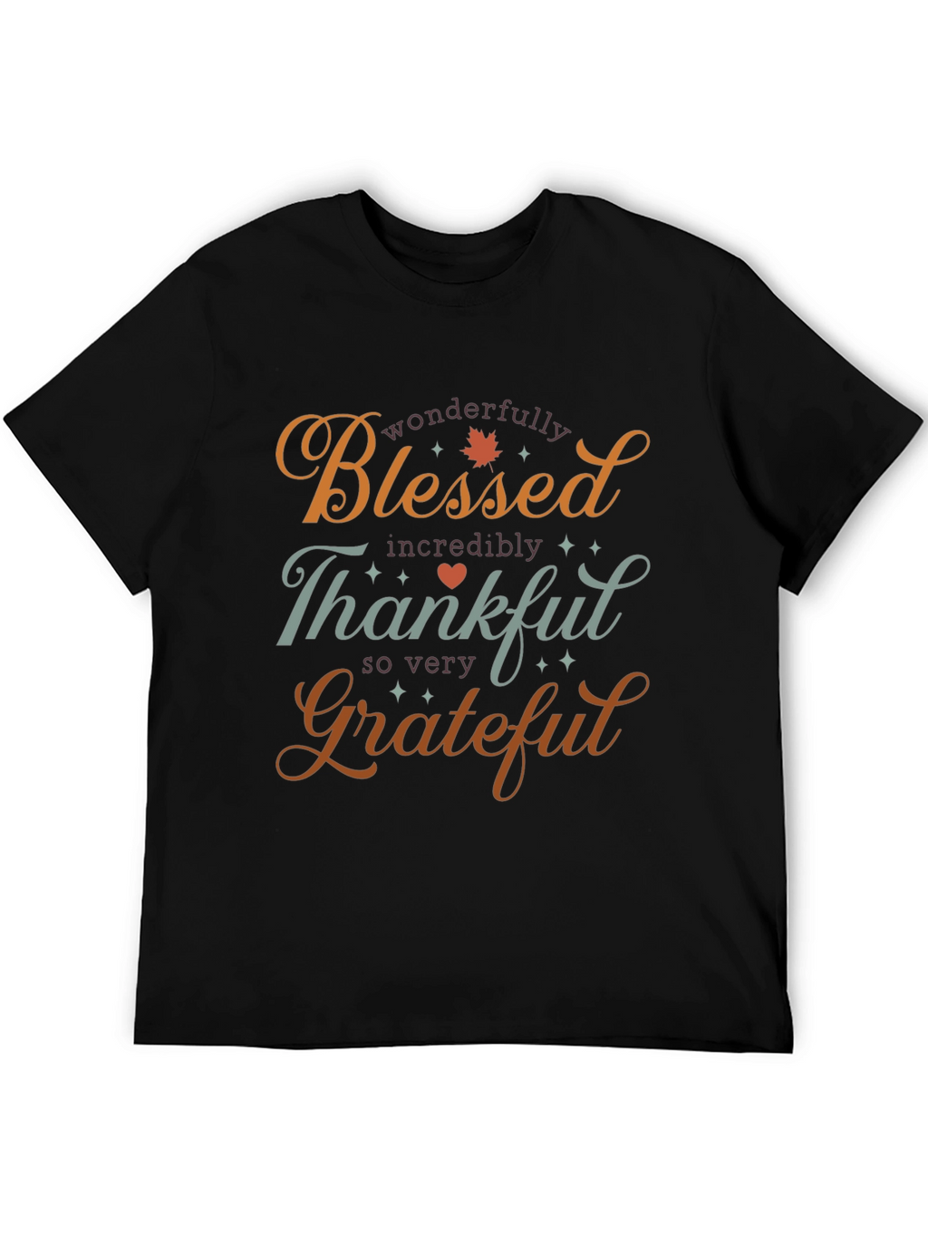 Blessed Thankful Grateful T-Shirt - Holiday Season