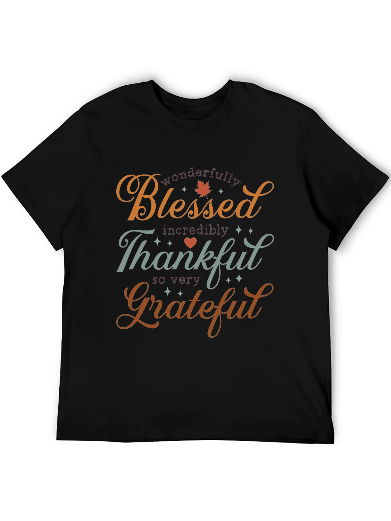 Blessed Thankful Grateful T-Shirt - Holiday Season