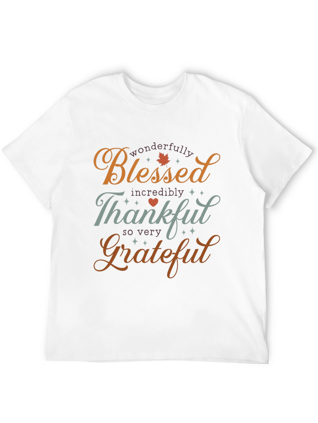 Blessed Thankful Grateful T-Shirt - Holiday Season