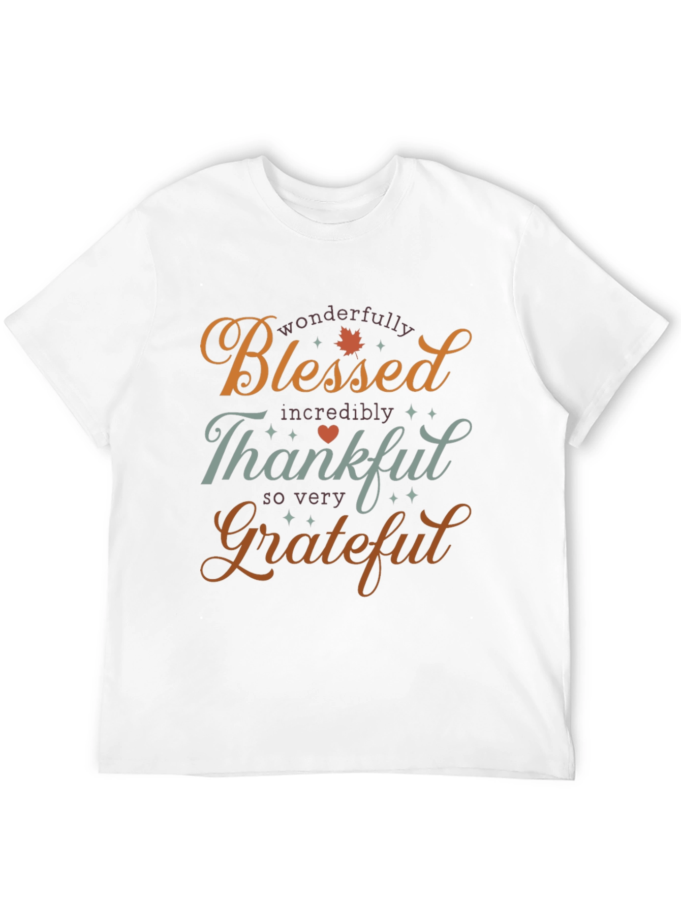 Blessed Thankful Grateful T-Shirt - Holiday Season