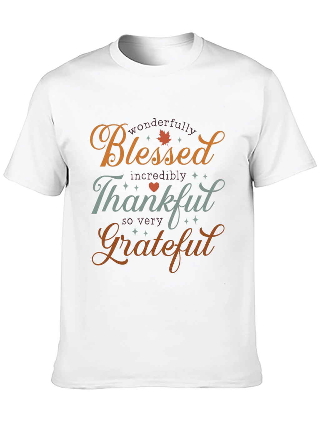 Blessed Thankful Grateful T-Shirt - Holiday Season