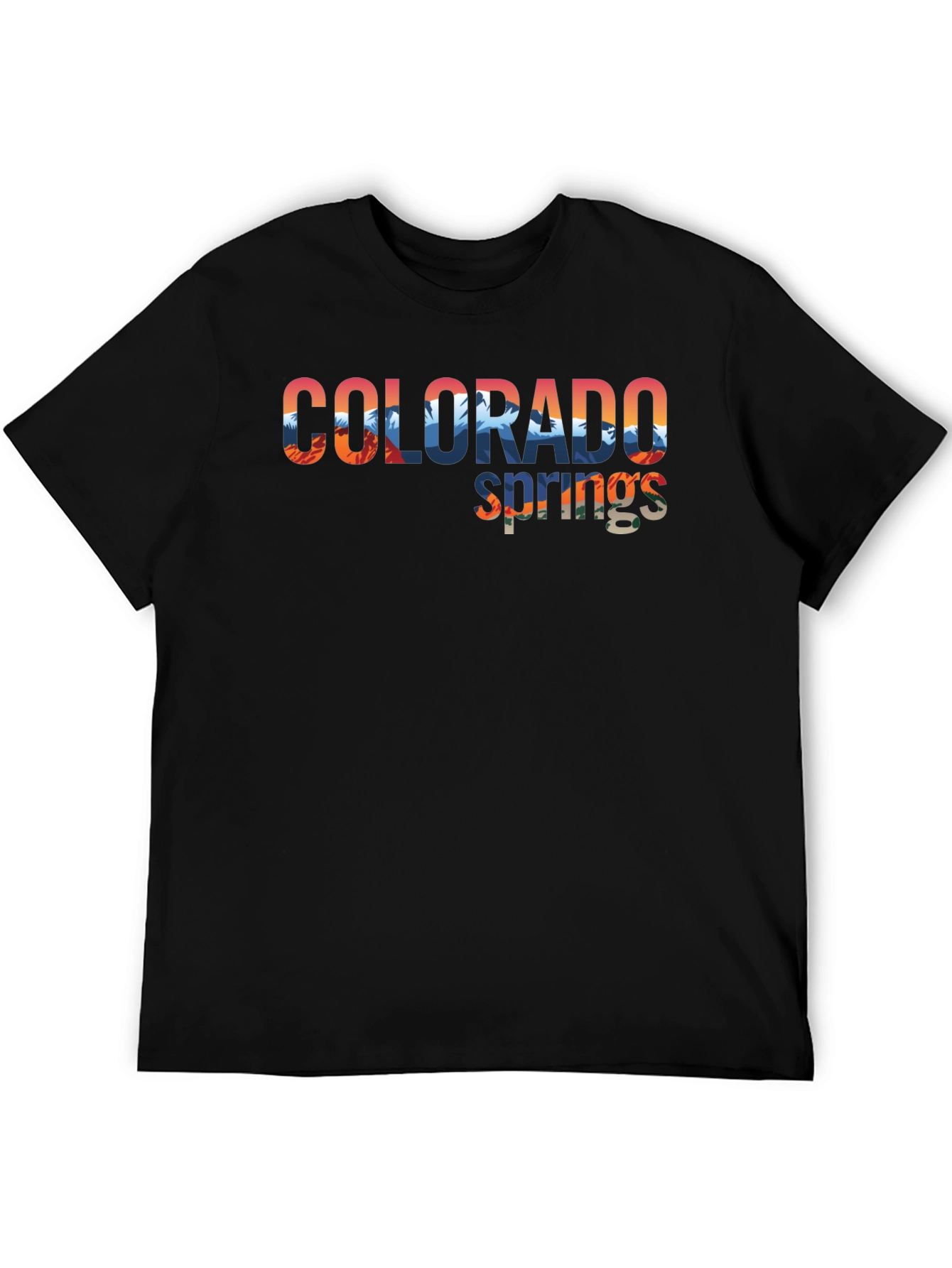 Colorado Springs Graphic T-Shirt | Mountain Design