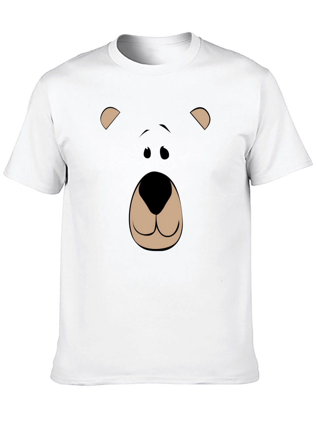 Bear Face Graphic Tee - Black