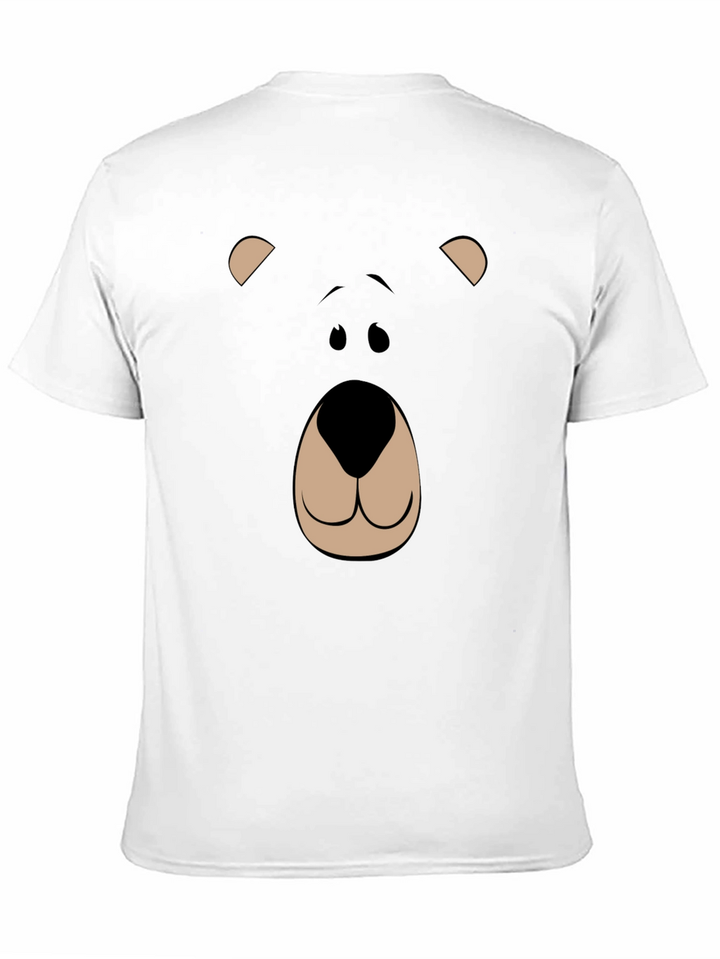 Bear Face Graphic Tee - Black