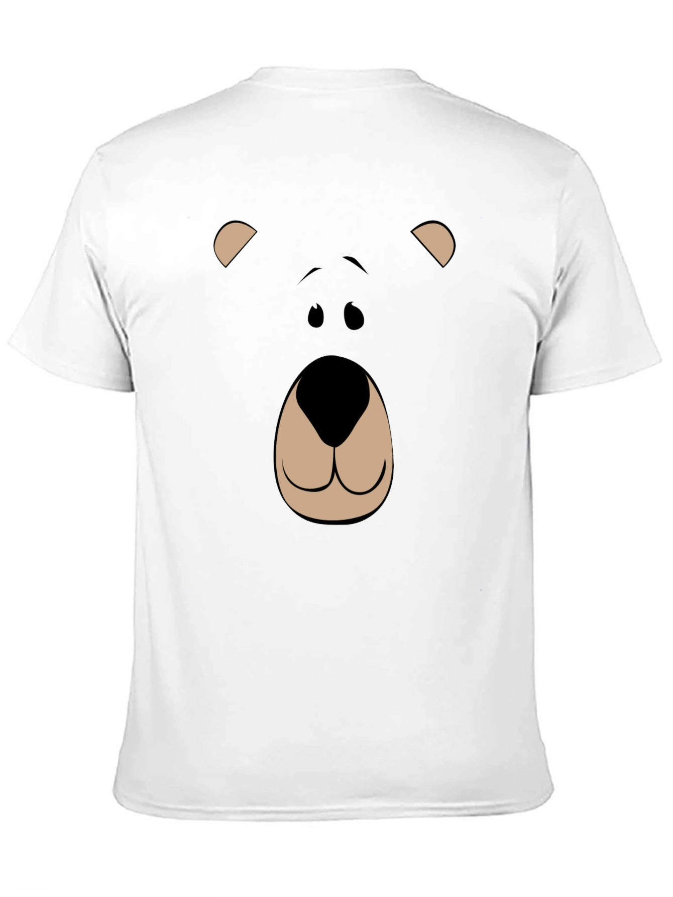 Bear Face Graphic Tee - Black