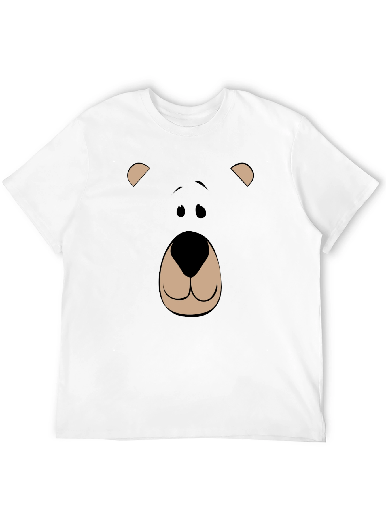 Bear Face Graphic Tee - Black