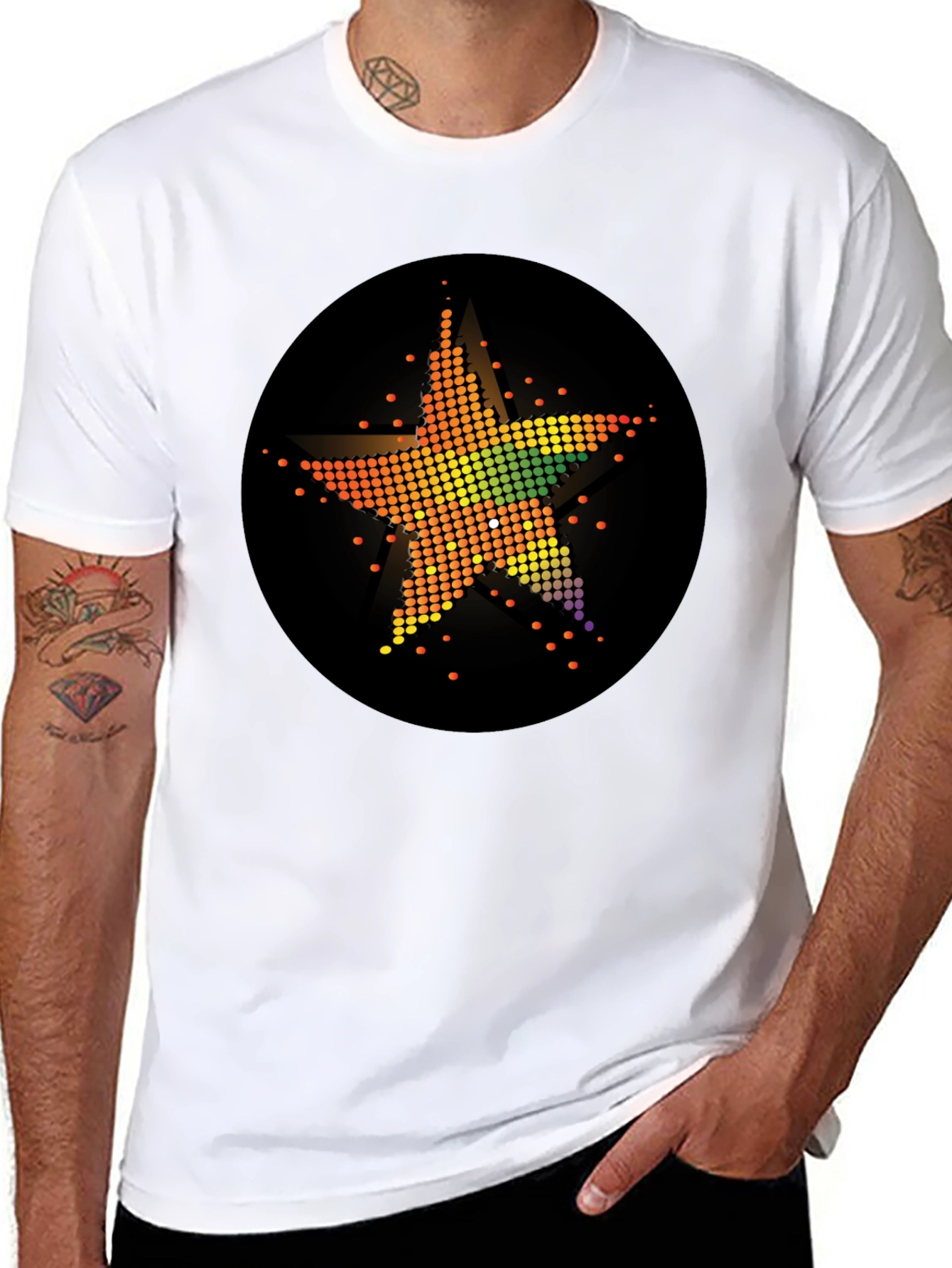 Star Burst Graphic Tee - Trendy Design