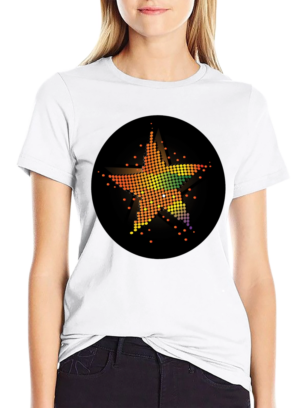 Star Burst Graphic Tee - Trendy Design