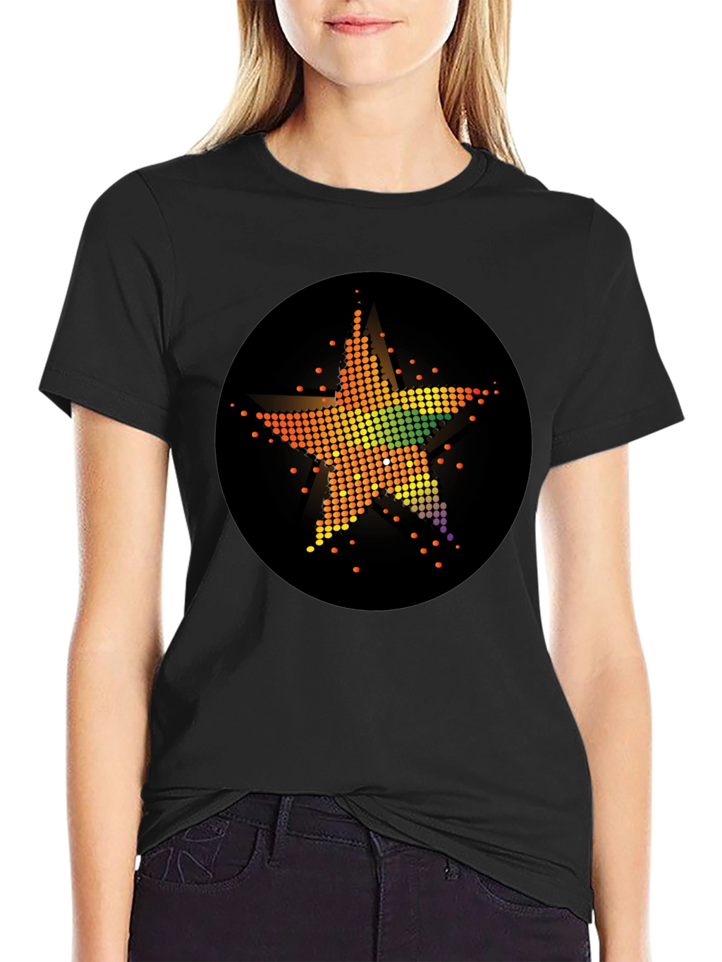 Star Burst Graphic Tee - Trendy Design
