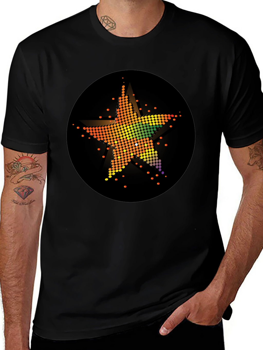 Star Burst Graphic Tee - Trendy Design