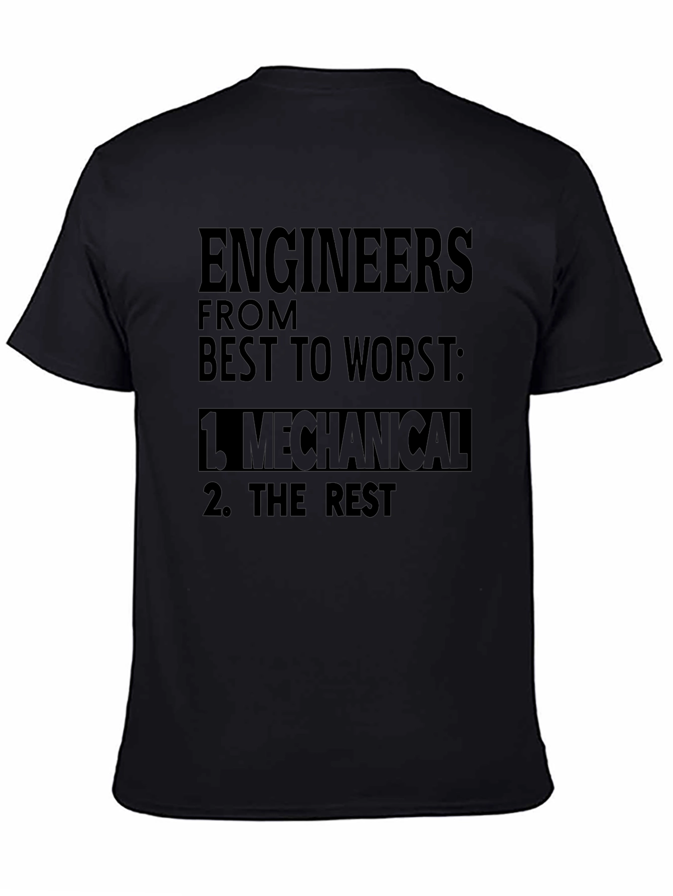 Engineers Ranking Graphic Tee - Mechanical Top Tier T-Shirt
