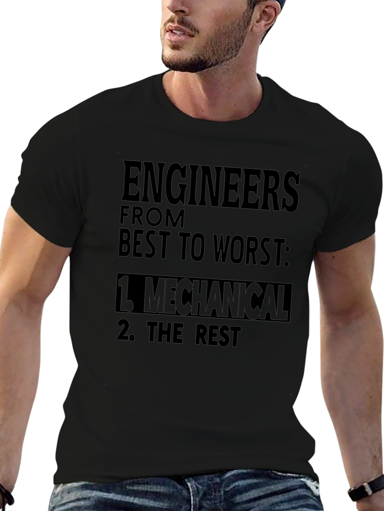 Engineers Ranking Graphic Tee - Mechanical Top Tier T-Shirt