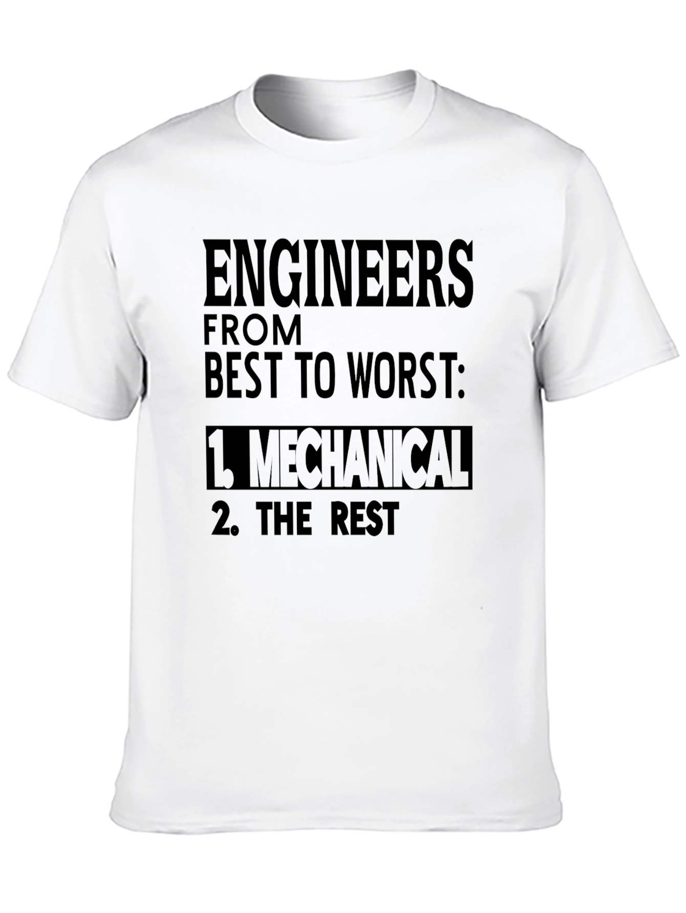 Engineers Ranking Graphic Tee - Mechanical Top Tier T-Shirt