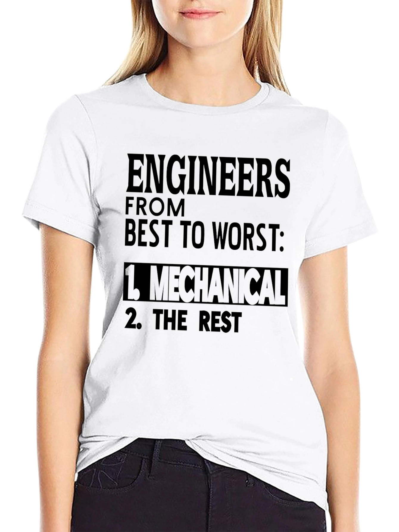 Engineers Ranking Graphic Tee - Mechanical Top Tier T-Shirt